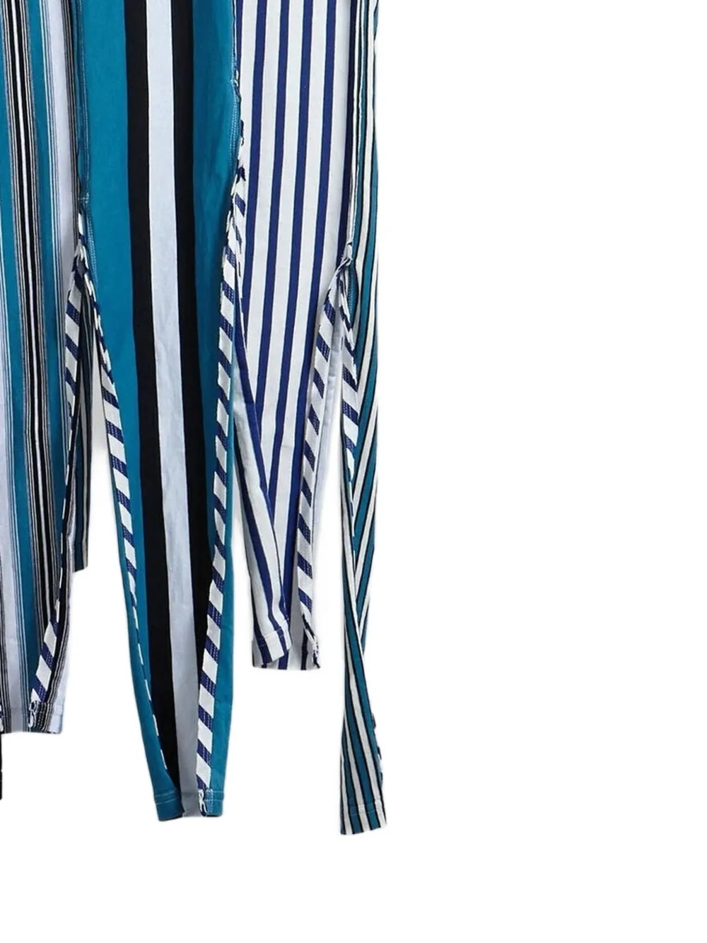 Marni Gestreept T-shirt met franje Blauw