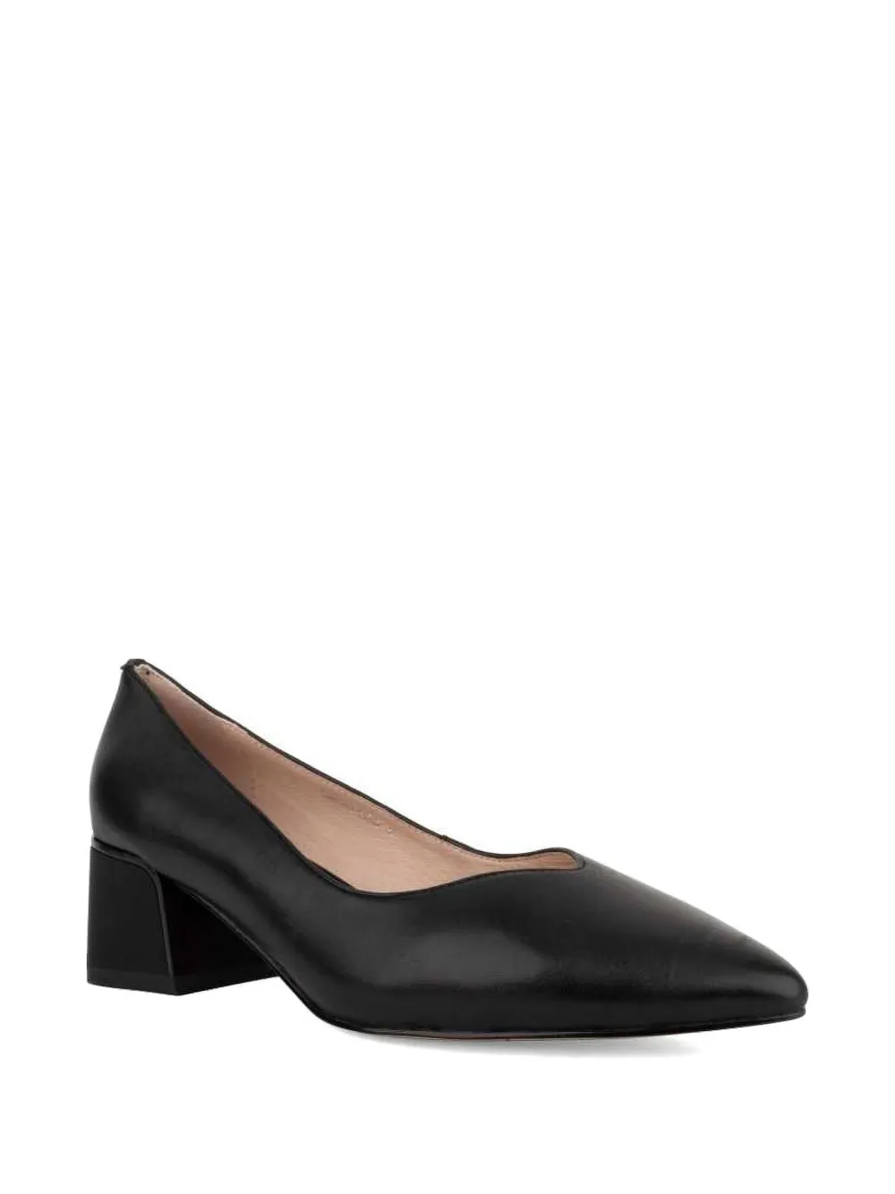 LINDA BAUMANN pointed-toe block-heel pumps Zwart