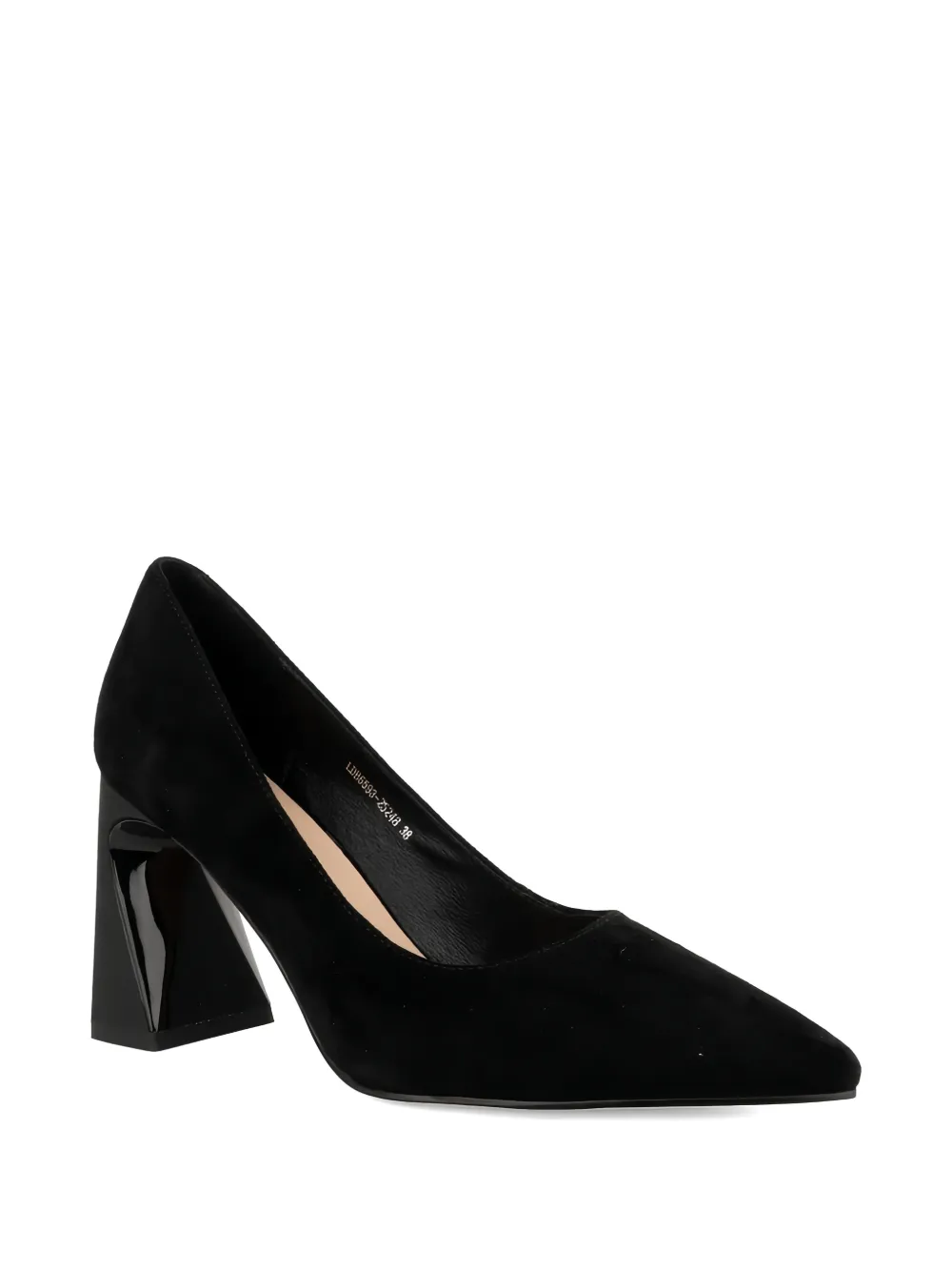 LINDA BAUMANN pointed-toe sculptural-heel pumps Zwart