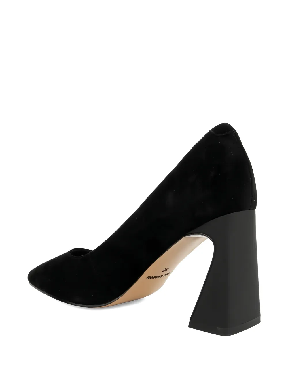 LINDA BAUMANN pointed-toe sculptural-heel pumps Zwart