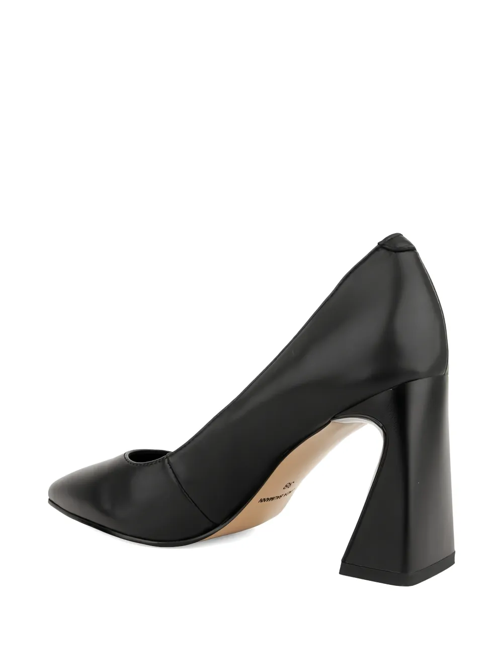 LINDA BAUMANN pointed-toe sculptural-heel pumps Zwart