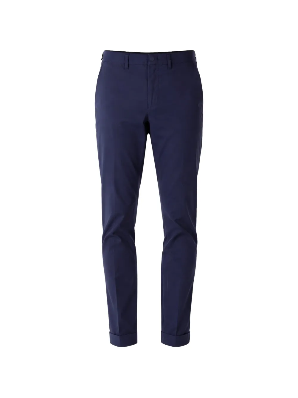 Fay slim-fit turn-up trousers - Blu