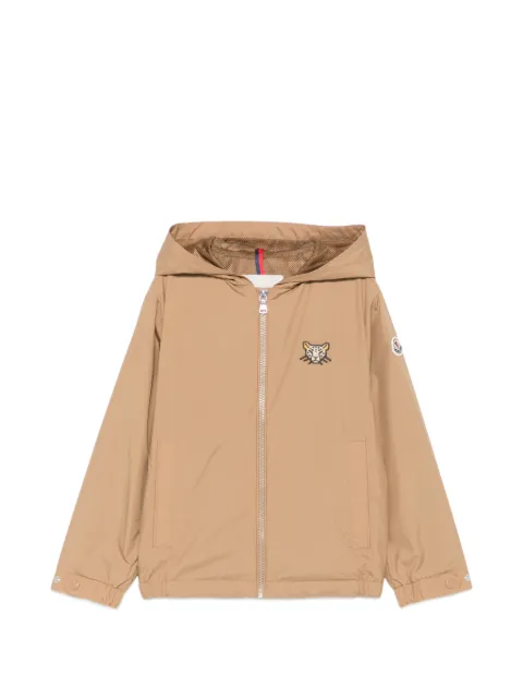 Moncler Enfant chaqueta con capucha y parche del logo
