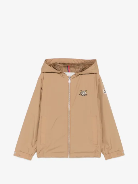 Moncler Enfant logo-patch hooded jacket