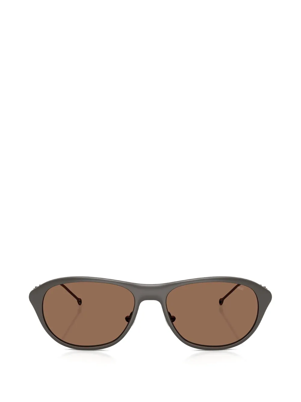 Diesel oval-frame cutout sunglasses - Grau