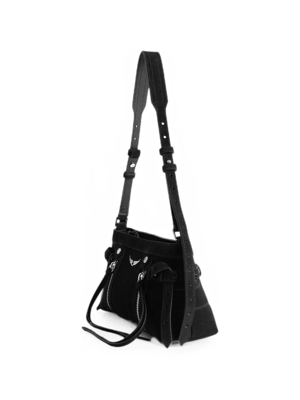 Zadig&Voltaire Madison suède mini-tas Zwart