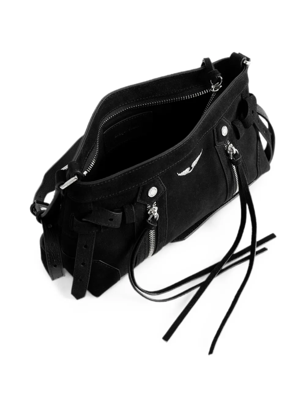 Zadig&Voltaire Madison suède mini-tas Zwart