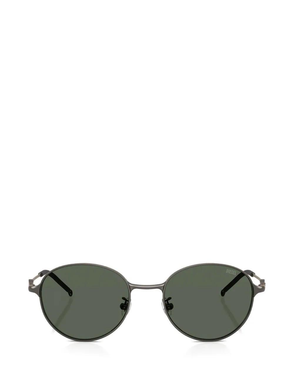 Diesel round-frame logo-detail sunglasses - Grau