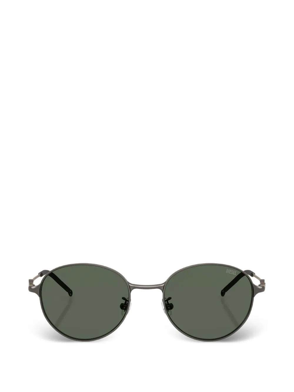 Diesel round-frame logo-detail sunglasses - Grigio