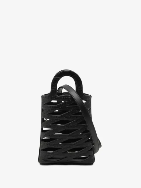 Balenciaga Pre-Owned 2021 Leather Neo Basket Phone Holder satchel
