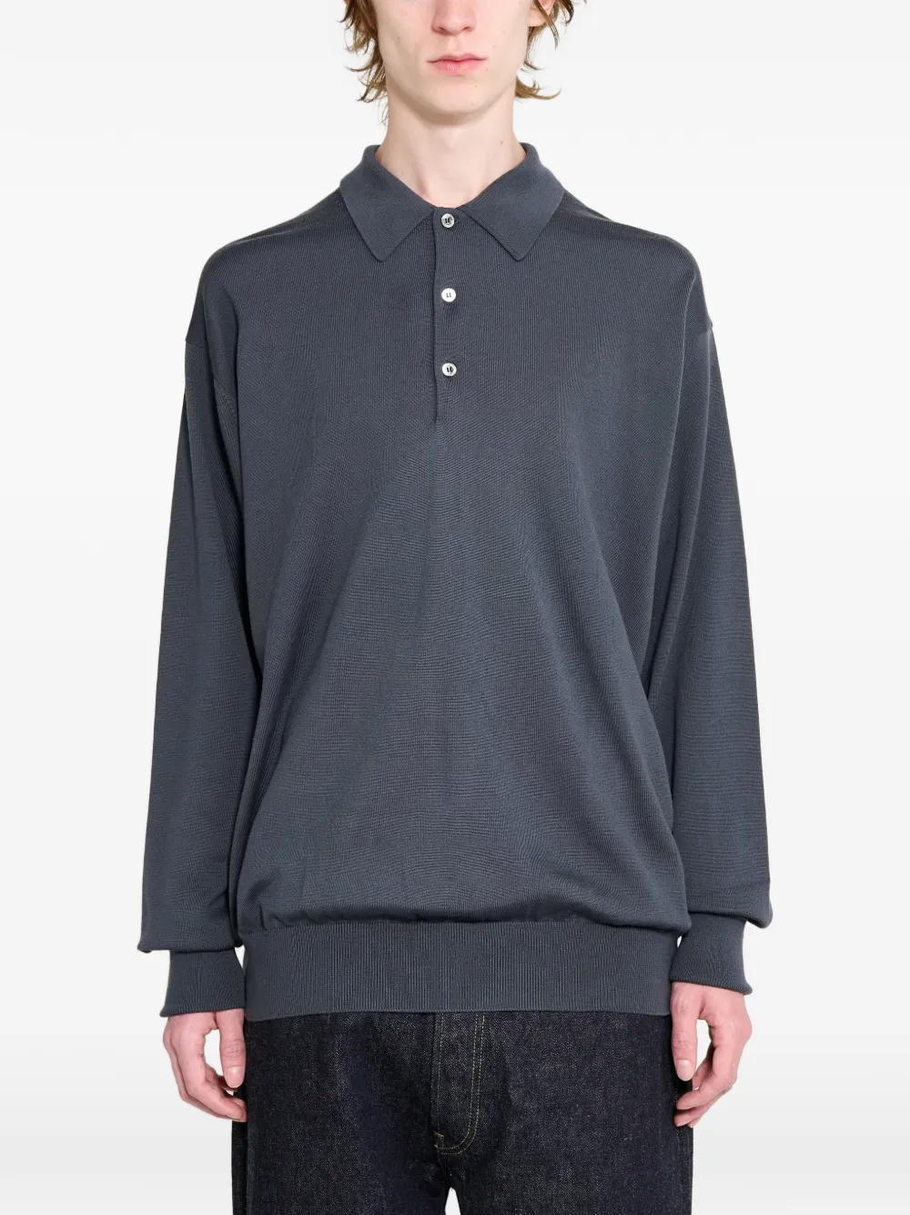 A.PRESSE long-sleeve wool sweater - Grey