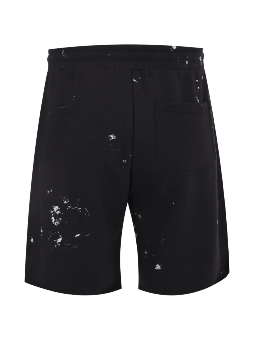 DOMREBEL Trainingsshorts met verfspettersprint Zwart