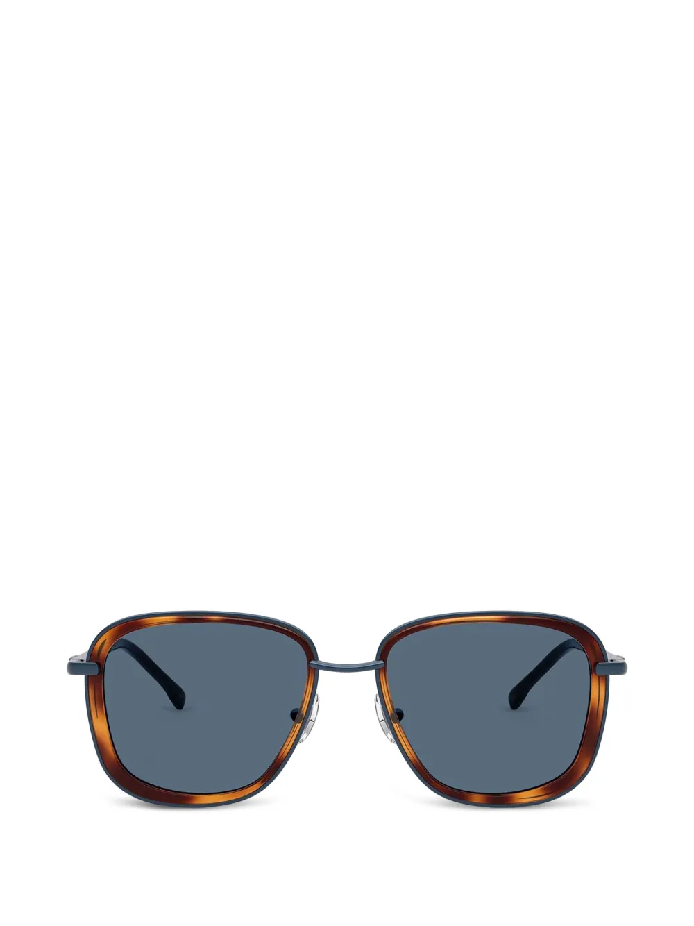 Diesel tortoiseshell-effect square-frame sunglasses - Marrone