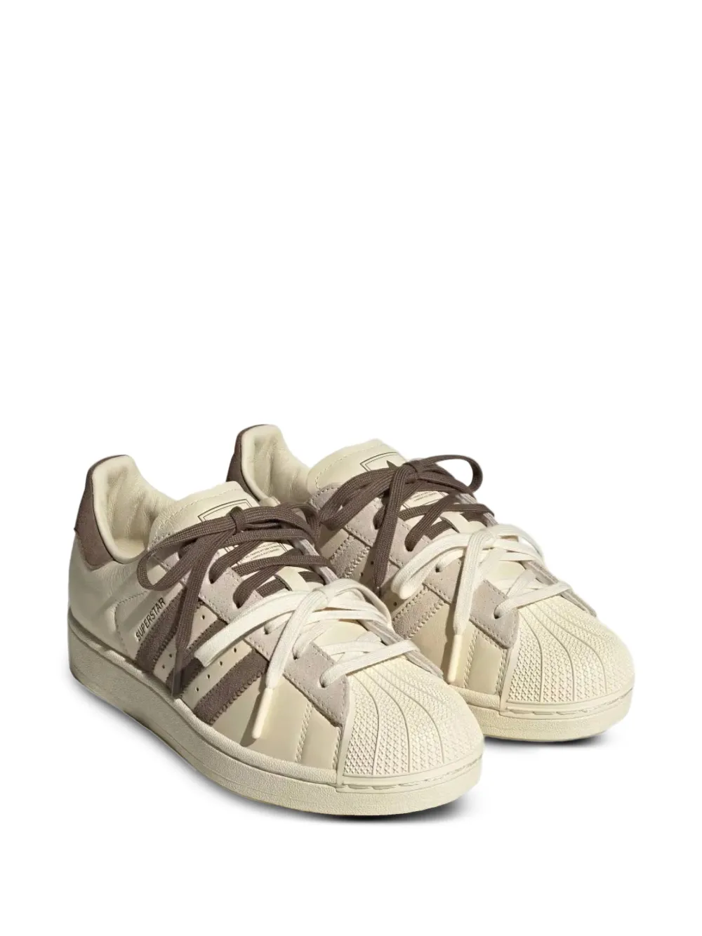adidas Superstar II sneakers met schelpen neus Beige