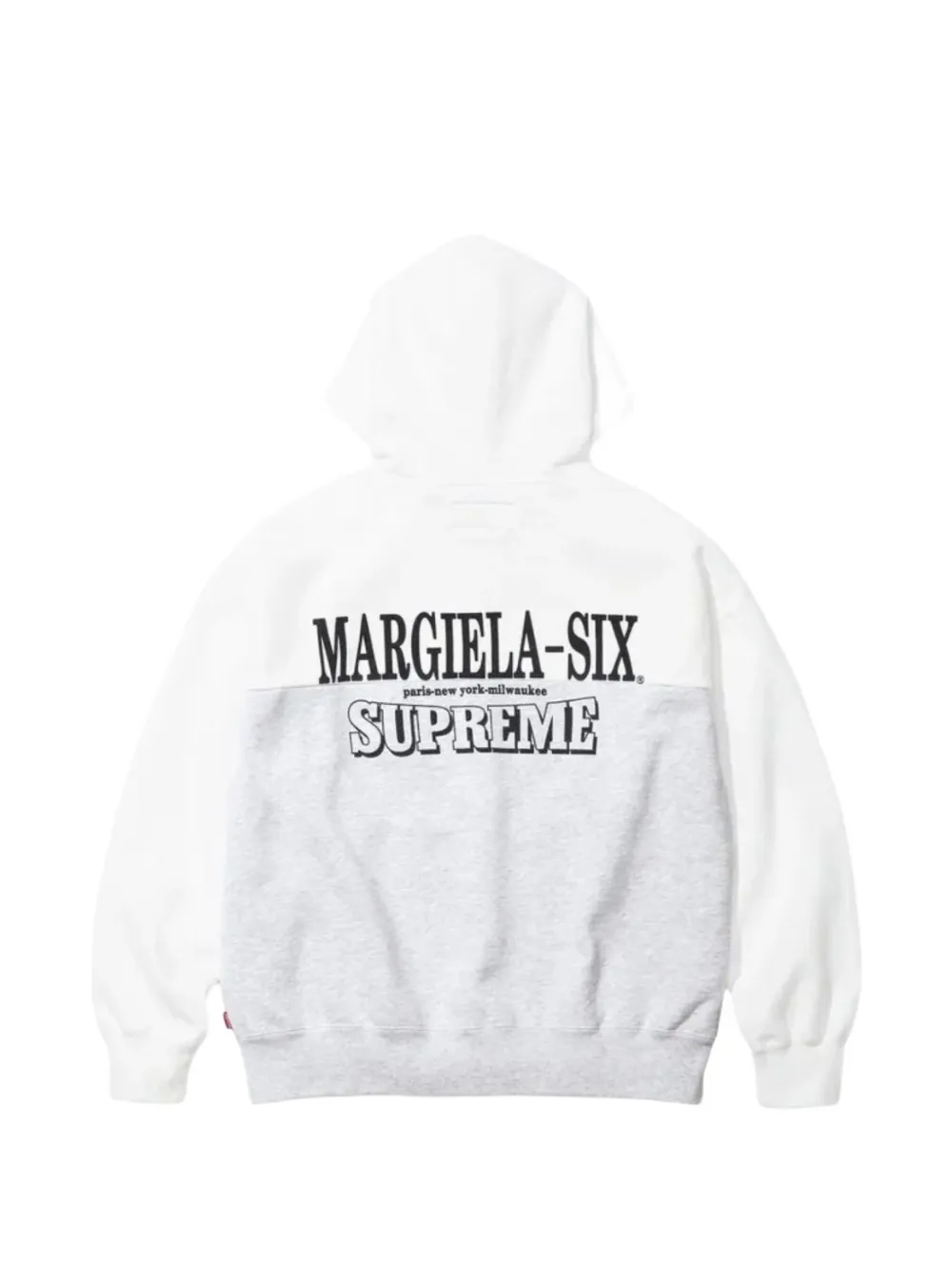 Supreme x MM6 Maison Margiela hoodie met logo Grijs