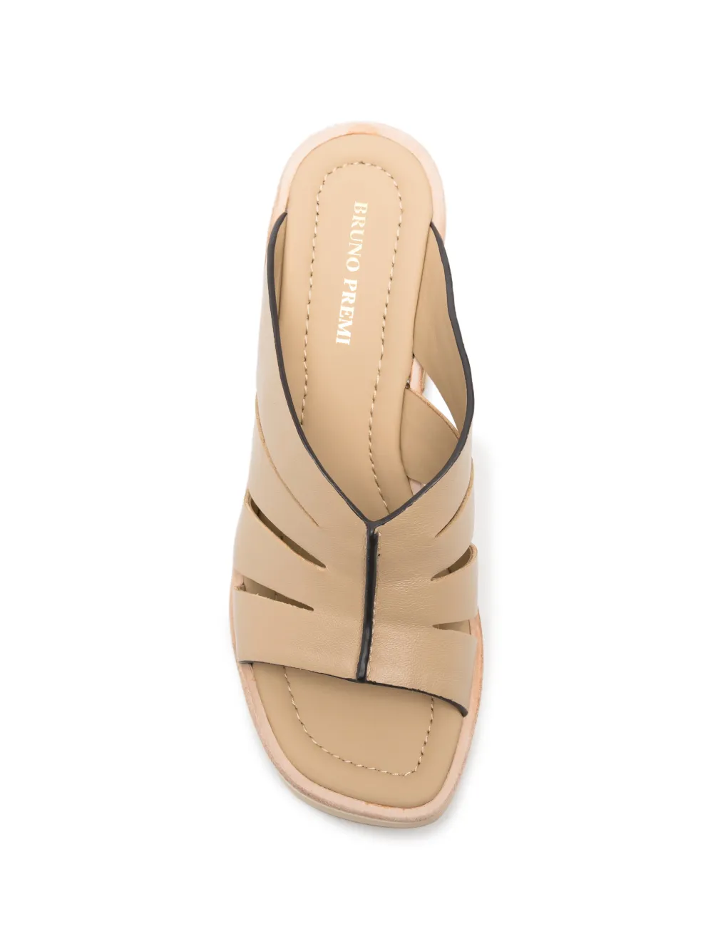 Bruno Premi cut-out platform sandals Beige