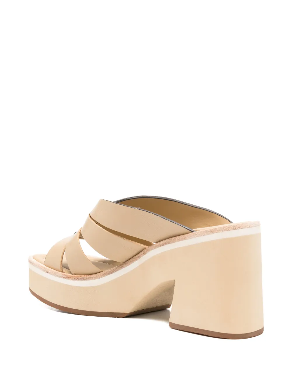 Bruno Premi cut-out platform sandals Beige