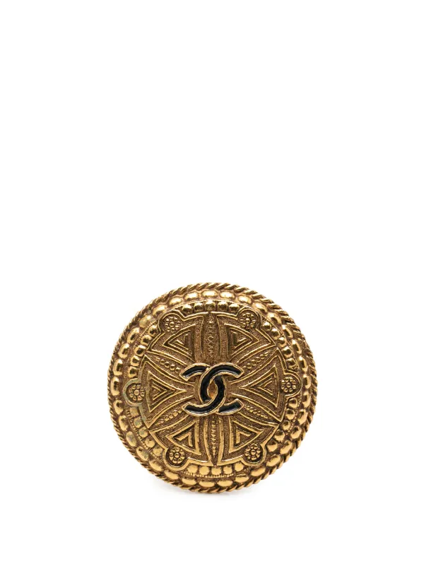 CHANEL Pre-Owned 1950-1970 ココマーク ゴールドプレーテッド 
