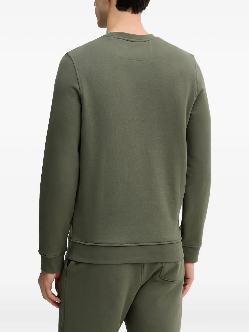 GUESS USA Sweater met logopatch Groen