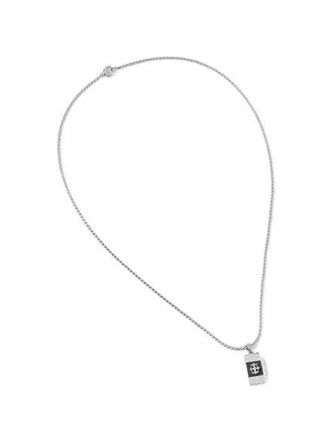 GUESS USA logo-plaque pendant necklace
