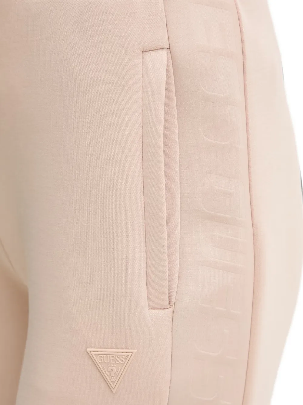 GUESS USA Trainingsbroek met logo-reliëf Beige