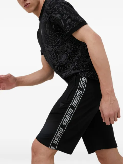 GUESS USA logo-tape drawstring shorts