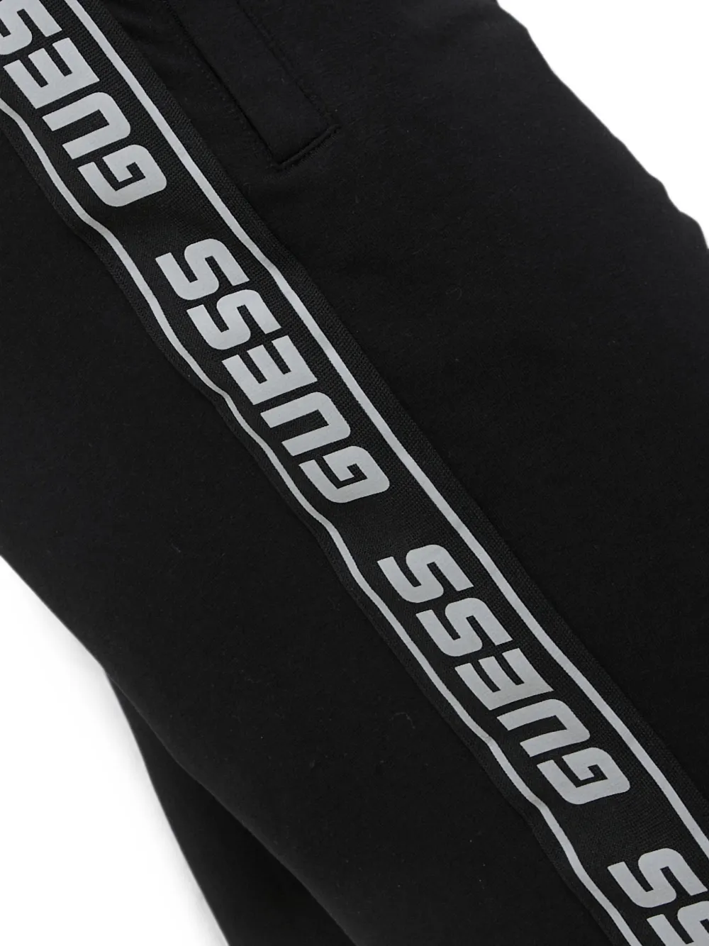 GUESS USA Shorts met logoband Zwart