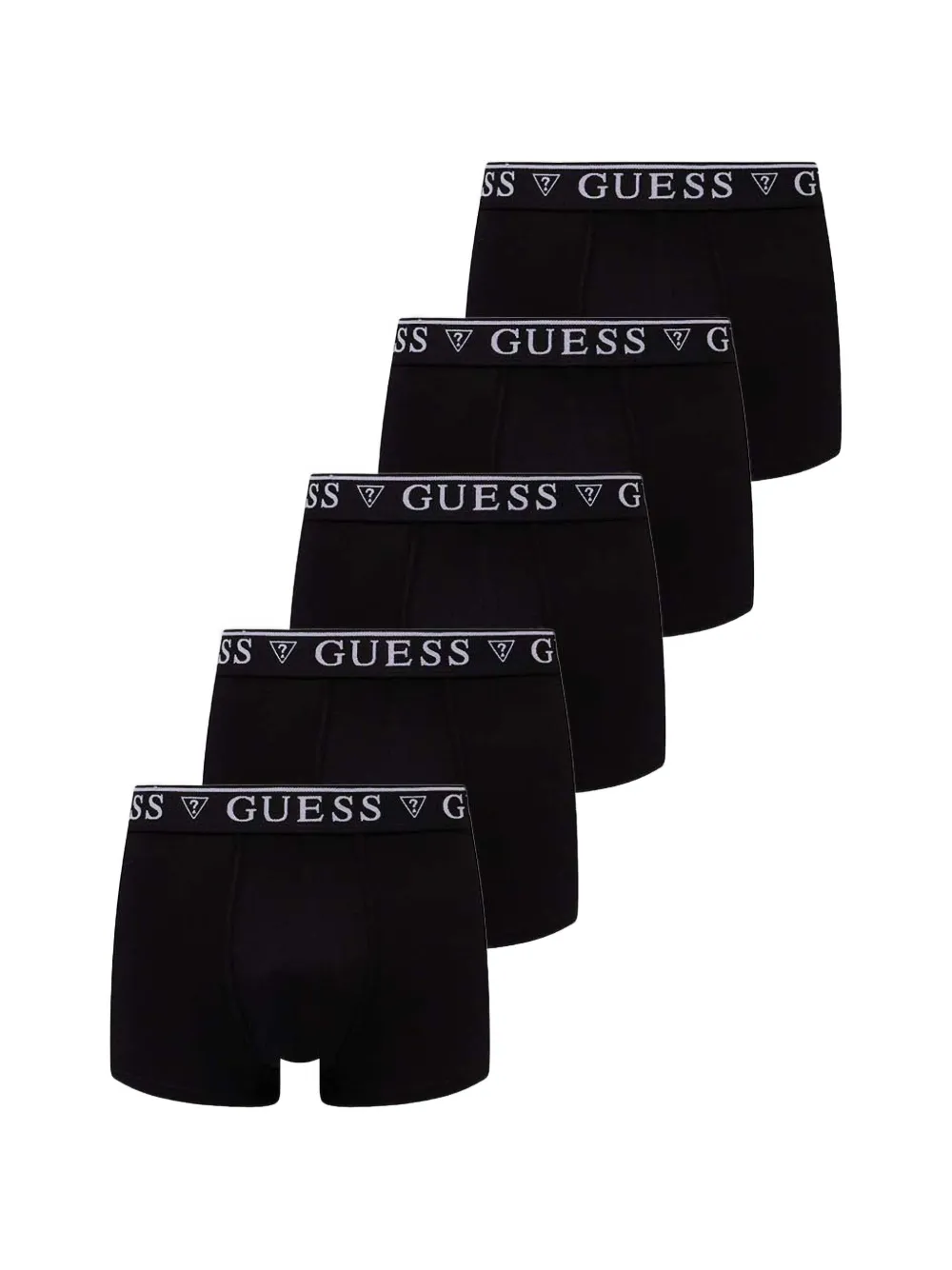 GUESS USA logo-waistband boxers (set of five) - Nero