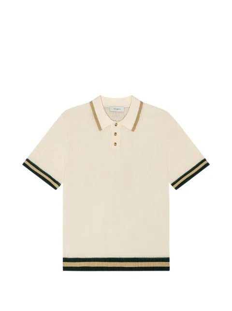 Les Deux playera tipo polo tejida de encaje