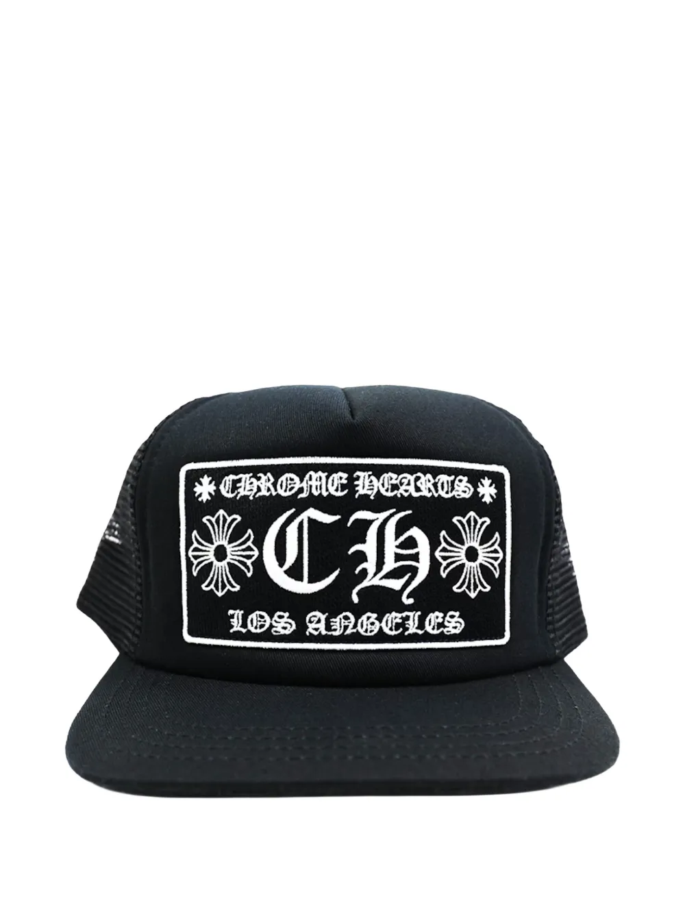 Chrome Hearts logo-detail trucker hat - Nero