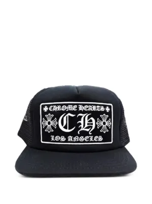 Chrome Hearts slogan-embroidered Baseball Hat | Black | FARFETCH