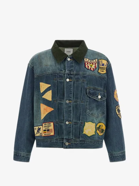 FOUND patchwork denim jacket