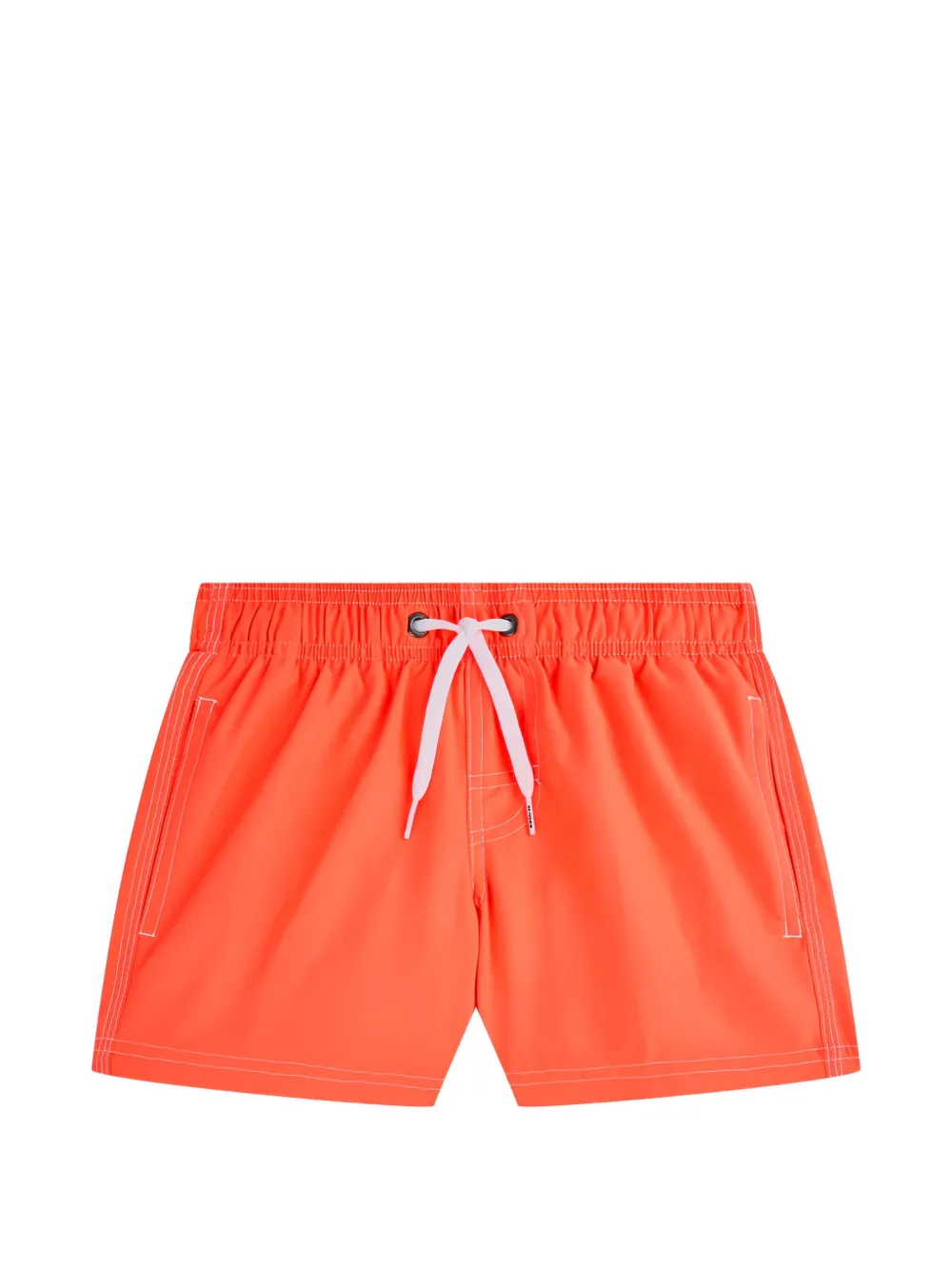 Sundek logo-patch rainbow-stripe swim shorts - Arancione