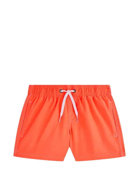 Sundek logo-patch rainbow-stripe swim shorts
