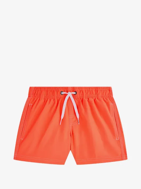 Sundek logo-patch rainbow-stripe swim shorts