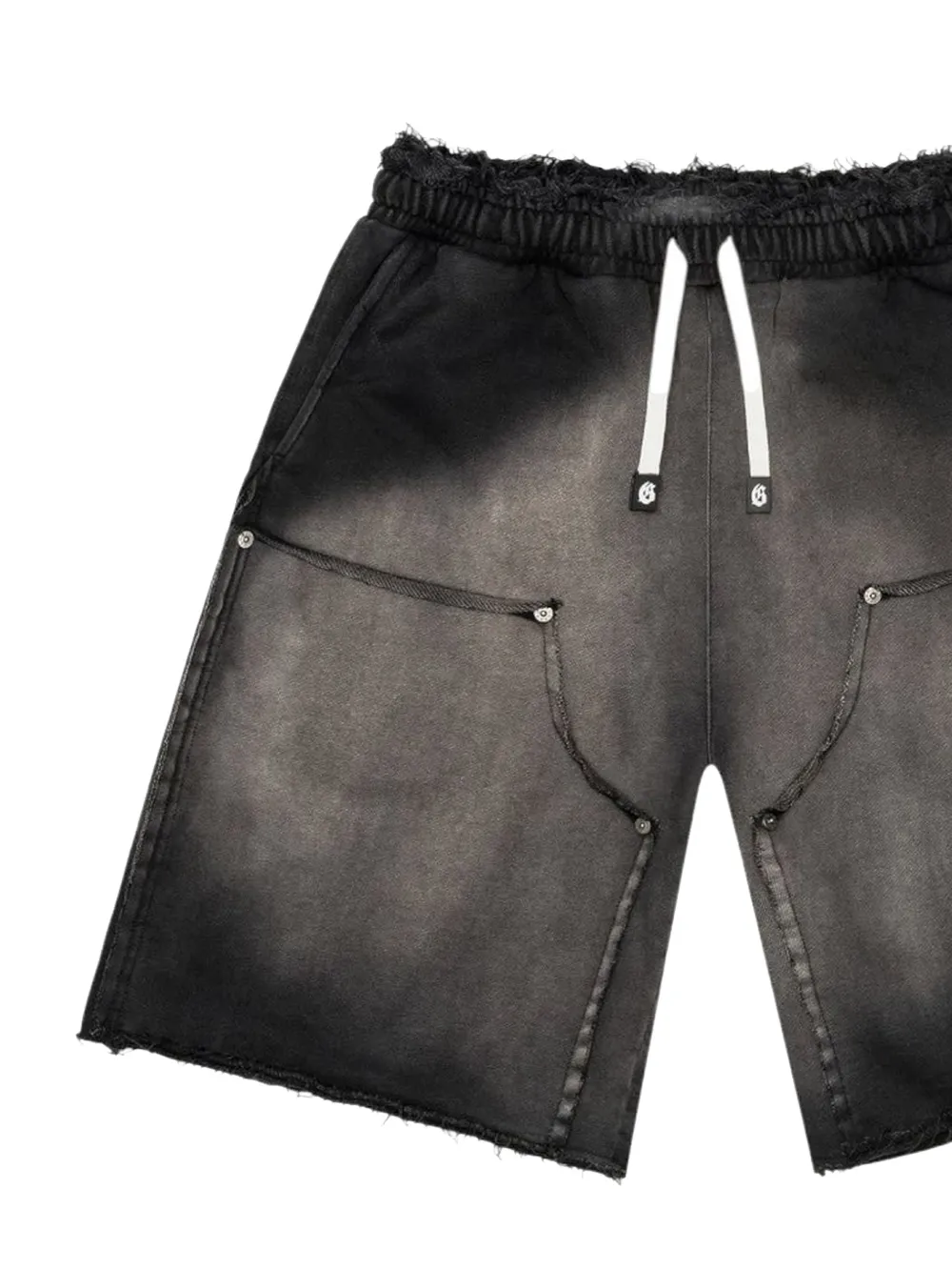 GODSPEED Shorts con effetto vissuto - Nero