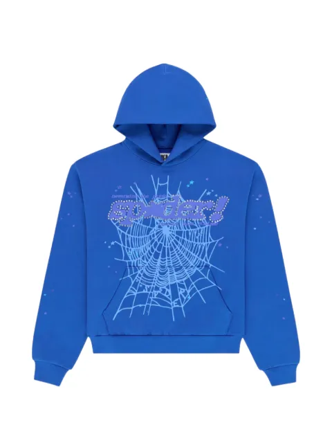 SP5DER Punk V2 rhinestone-embellished hoodie
