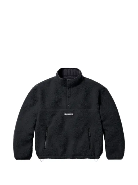 Supreme logo-patch reversible-style jacket