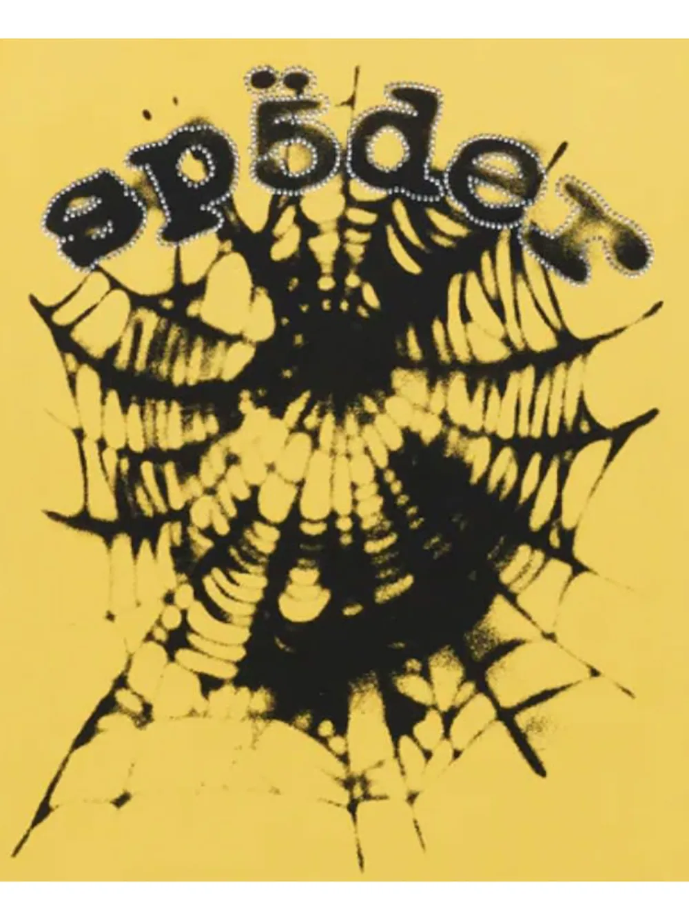 SP5DER Scattered OG Web V2 T-shirt met korte mouwen Geel