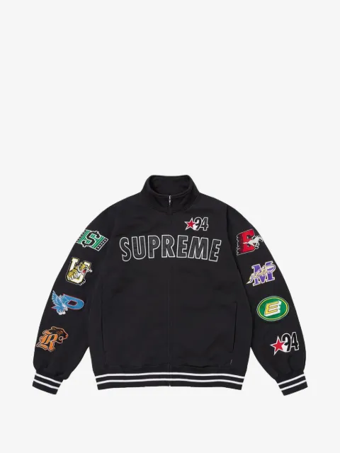 Supreme veste zippée à patch logo
