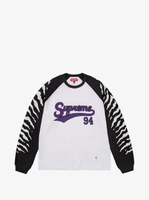 Supreme tiger-print long-sleeves T-shirt