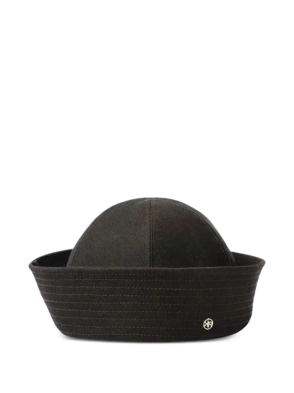 MAISON KRASNOVA logo-plaque sailor hat - Schwarz