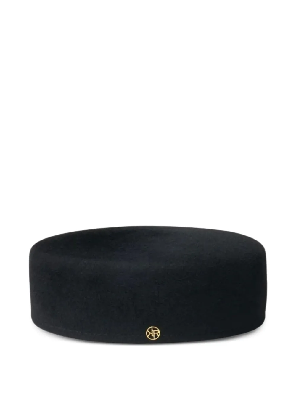 MAISON KRASNOVA velvet-felt pillbox hat - Nero