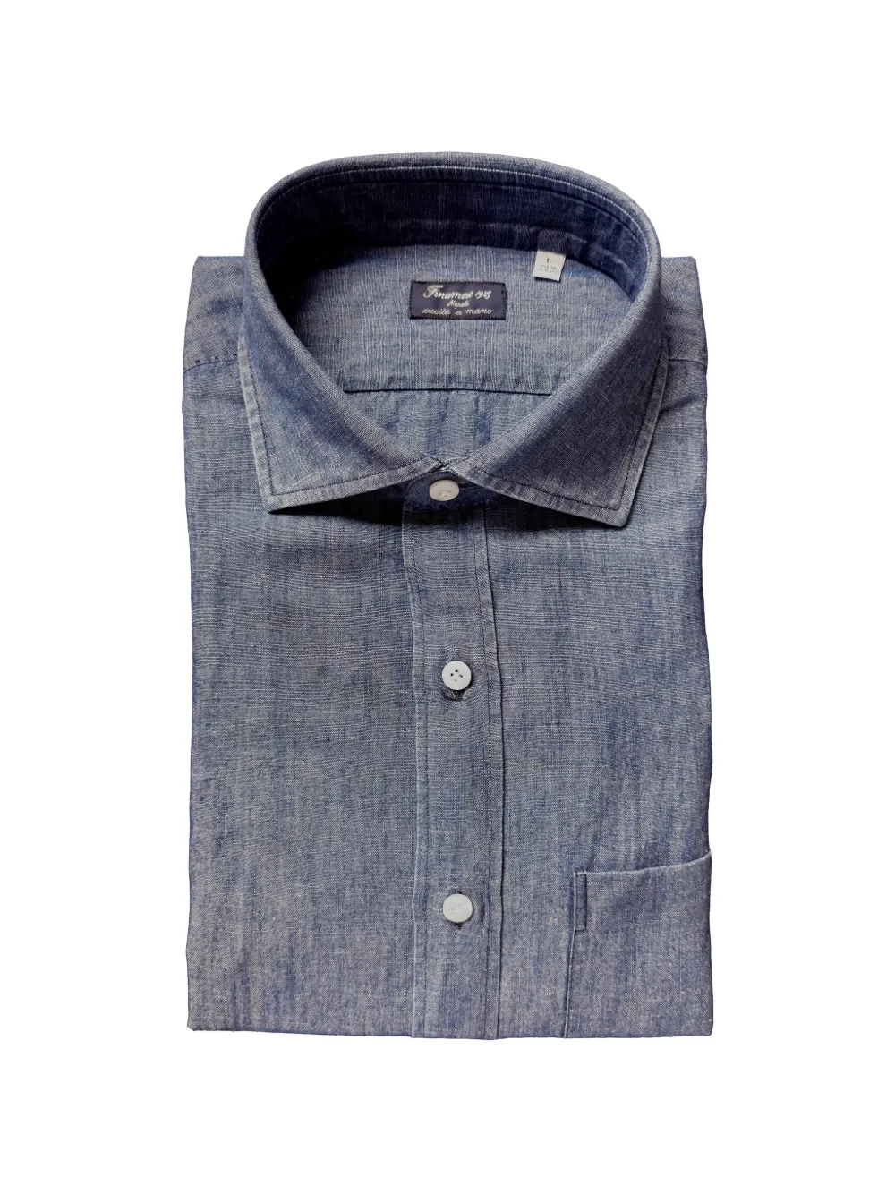 Finamore 1925 Napoli spread-collar shirt - Blu