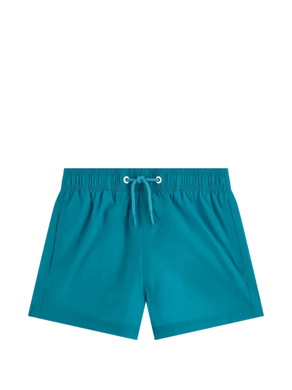 Sundek logo-patch striped swim shorts - Blue