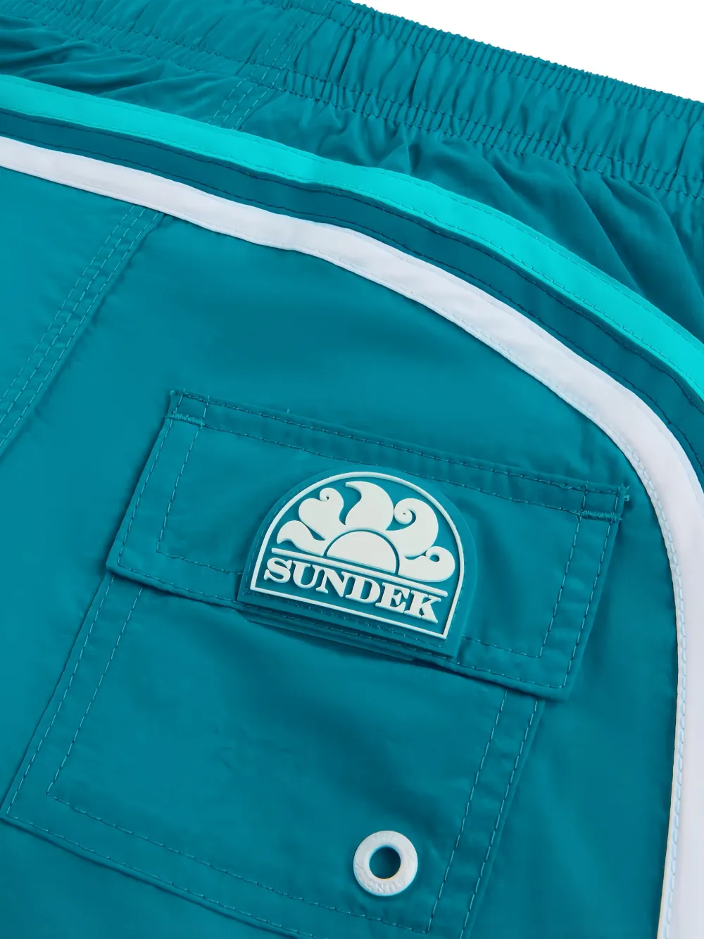 Sundek Zwembroek met logopatch Blauw