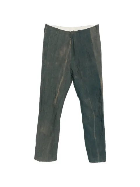 kang faded-effect trousers