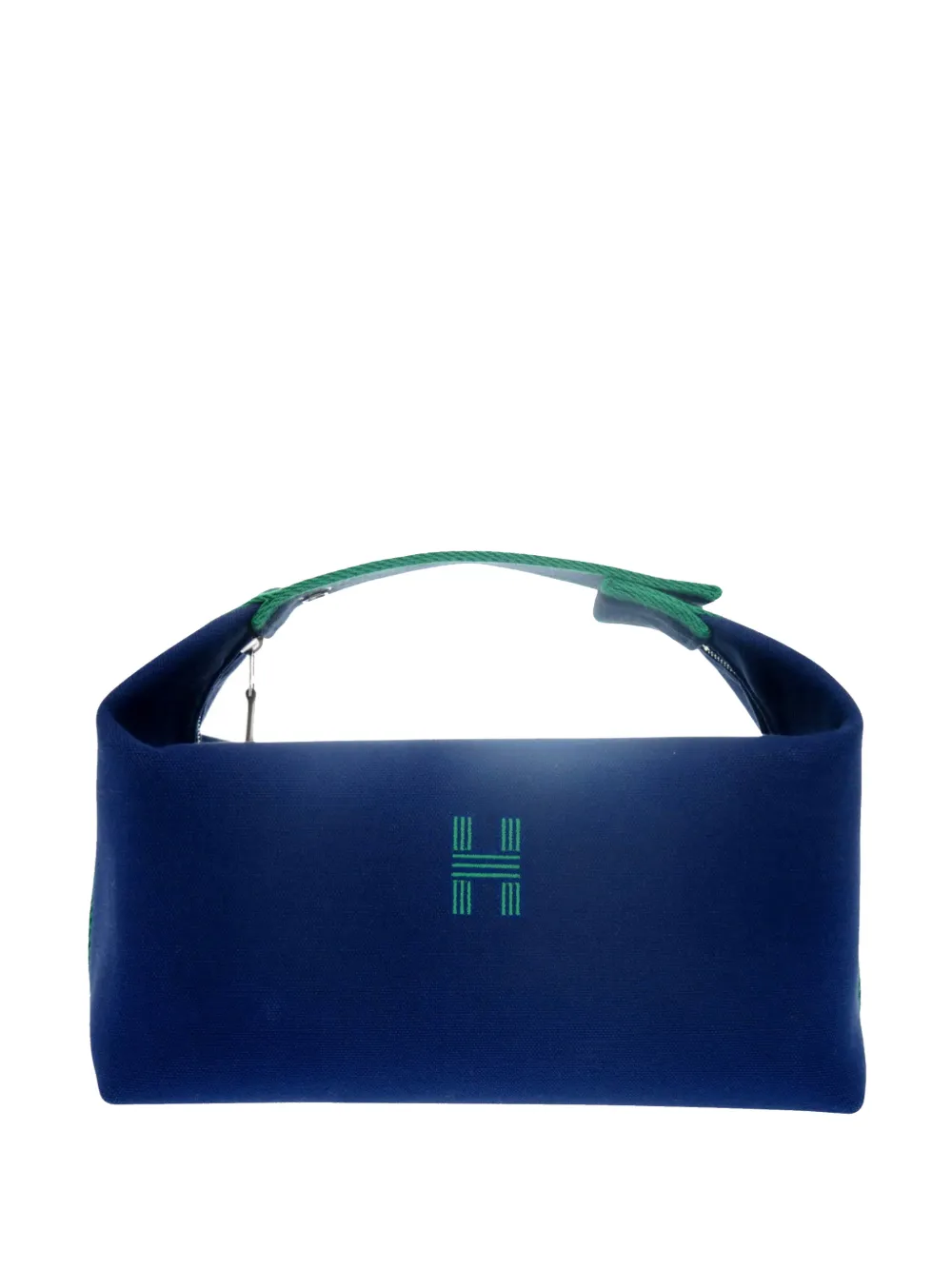 Hermès Pre-Owned 2020-2026 Large Toile Bride A Brac Case vanity bag - Blu