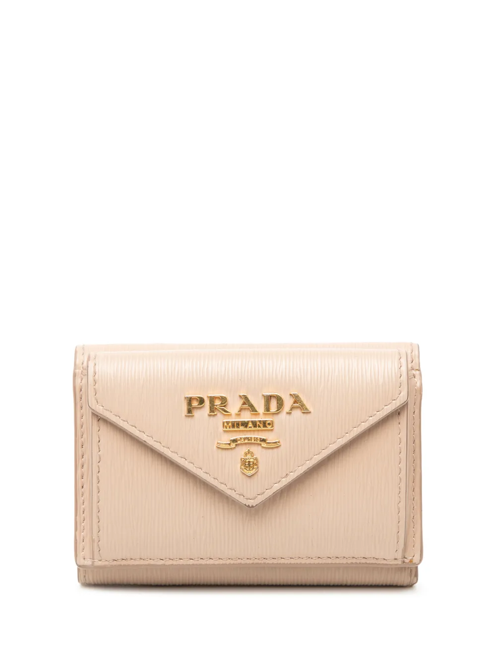 Prada Pre-Owned 2010-2026 Vitello Move Trifold Wallet small wallets - Toni neutri