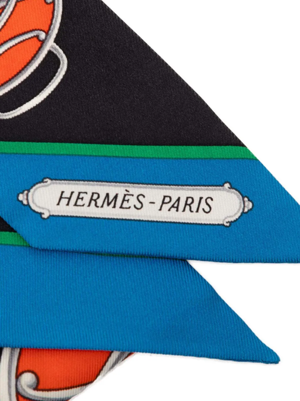 Hermès Pre-Owned 2010-2025 リフト プロフィール ツイリー シルク